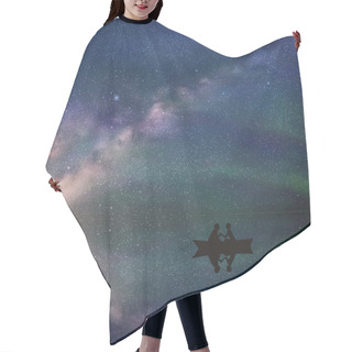 Personality  Lovers In Boat Hair Cutting Cape