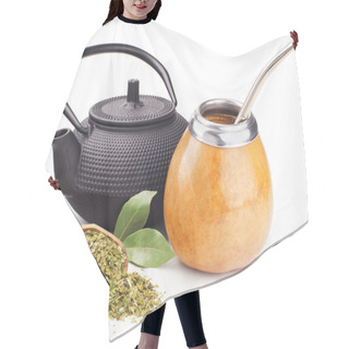 Personality  Still Life With Mate Yerba And Teapot Hair Cutting Cape
