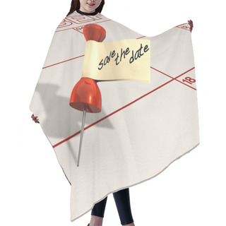 Personality  Save The Date Thumbtack Hair Cutting Cape