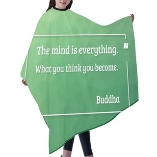 Personality  Buddha Quote Motivation Poster Hair Cutting Cape
