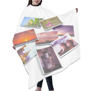 Personality  Wallpaper Background Of Picture Collage. Hair Cutting Cape