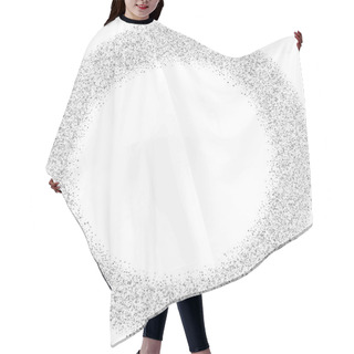 Personality  Silvery Small Confetti On A White Background Hair Cutting Cape