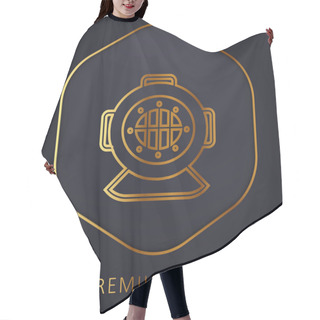 Personality  Aqualung Golden Line Premium Logo Or Icon Hair Cutting Cape