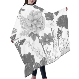 Personality  Floral Seamless Pattern, Background With Spring Flowers.  Hair Cutting Cape