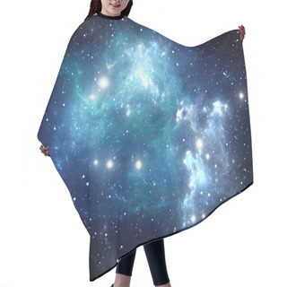 Personality  Blue Space Star Nebula Hair Cutting Cape