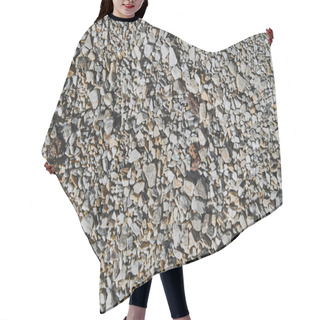 Personality  Top View Of Textured Pebble Stones Ground Hair Cutting Cape