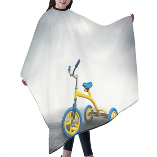 Personality  Yellow Kid's Bicycle Hair Cutting Cape
