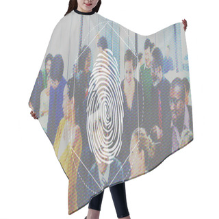 Personality  Business Team Working Together Hair Cutting Cape