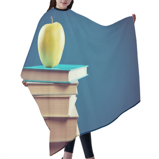 Personality  Books And Yellow Apple Hair Cutting Cape