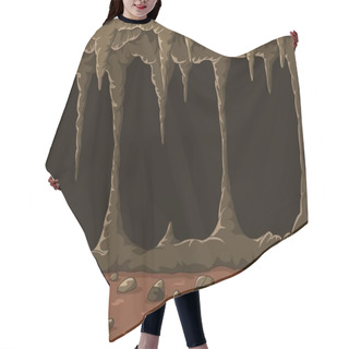 Personality  Cartoon The Cave With Stalactites Hair Cutting Cape