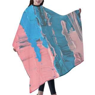 Personality  Close Up Of Abstract Background With Oil Paint Brush Strokes  Hair Cutting Cape