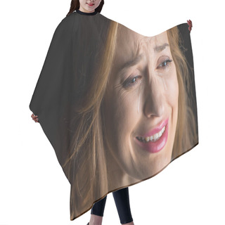 Personality  Young Woman Crying  Hair Cutting Cape
