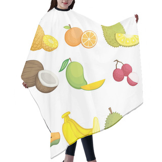 Personality  Tropical Fruits Icons Hair Cutting Cape