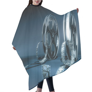Personality  Rendered Cinema Film Reel Hair Cutting Cape