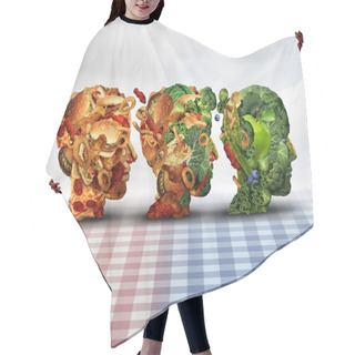 Personality  Changing Diet Concept Hair Cutting Cape