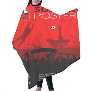 Personality  Soccer Poster Hair Cutting Cape