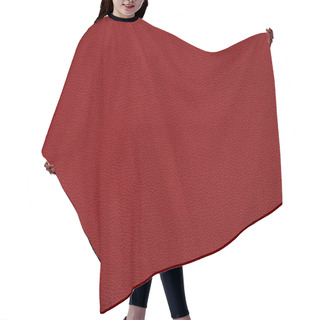 Personality  Red Leather Texture Hair Cutting Cape