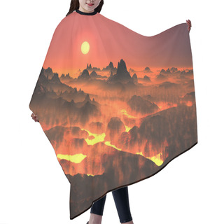 Personality  Volcano Country Hair Cutting Cape