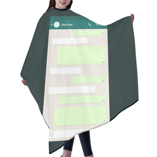 Personality  Social Network Concept  Hair Cutting Cape