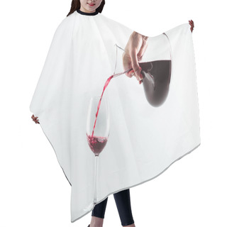 Personality  Hand Pouring Red Wine Hair Cutting Cape