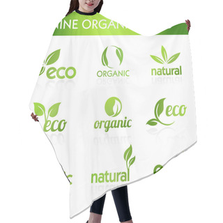 Personality  Green Organic Icons Hair Cutting Cape