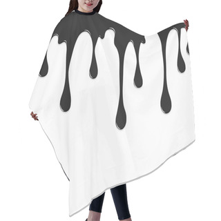 Personality  Paint Black Colorful  Dripping Splatter , Color Splash Or Dropin Hair Cutting Cape
