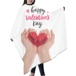 Personality  Hands With Heart Symbol Hair Cutting Cape