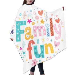 Personality  Family Fun Text Hair Cutting Cape