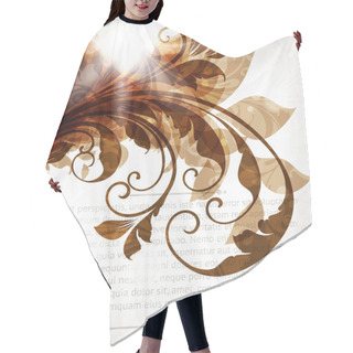 Personality  Abstract Vintage Brown Background For Design Hair Cutting Cape