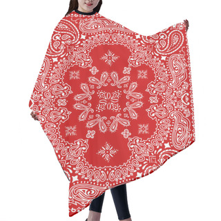 Personality  Paisley Textile Pattern Vector Illustration For Bandana , Scarf Etc. Hair Cutting Cape
