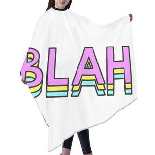 Personality  Blah Cool Teenager Word Hand Drawn Hair Cutting Cape