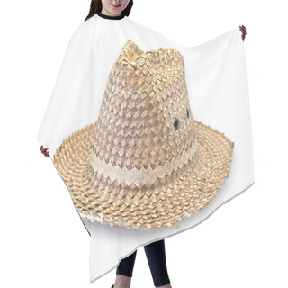 Personality  Wicker Hat Hair Cutting Cape