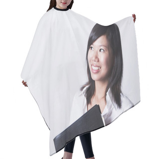 Personality  Educational / Business Woman. Hair Cutting Cape