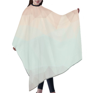 Personality  Light Pastel Background With Abstract Geometric Pattern Hair Cutting Cape