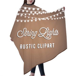 Personality  Rustic String Lights Background Hair Cutting Cape