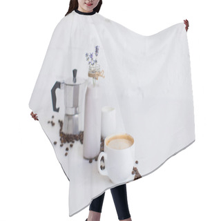 Personality  French Press And Coffee Hair Cutting Cape