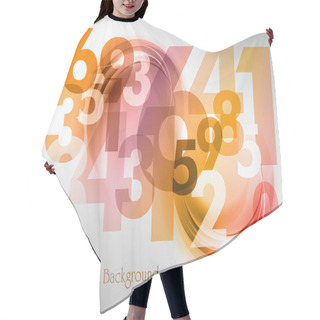 Personality  Abstract Numbers Hair Cutting Cape