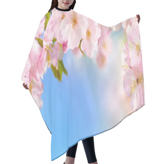 Personality  Cherry Blossoms Background Hair Cutting Cape