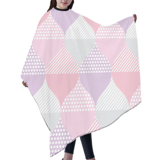 Personality  Pale Color Geometry Pattern. Hair Cutting Cape