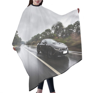Personality  Black Business Class Driving In The Rain Hair Cutting Cape