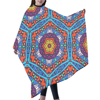 Personality  Abstract Vibrant Seamless Pattern Hair Cutting Cape
