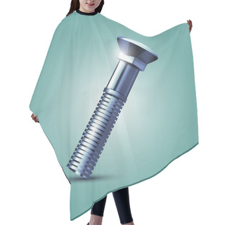 Personality  Iron Bolt - Vector Illustration Hair Cutting Cape