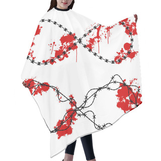 Personality  Infinity Barbed Wire Hair Cutting Cape