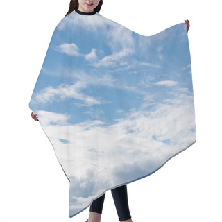 Personality  Sky With Soft Clouds Hair Cutting Cape