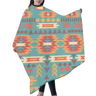 Personality  Seamless Colorful Navajo Pattern Hair Cutting Cape