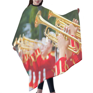 Personality  Girl Brass Band Hair Cutting Cape