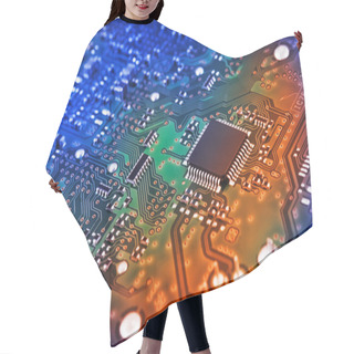 Personality  Circuit Board Hair Cutting Cape