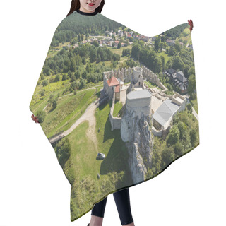 Personality  Rabsztyn, Poland. Ruins Of Medieval Royal Castle On The Rock In Polish Jurassic Highland. Rabsztyn Aerial View In Summer. . Ruins Of Medieval Royal Rabsztyn Castle In Poland. Aerial View In Surise Light In Summer.  Hair Cutting Cape