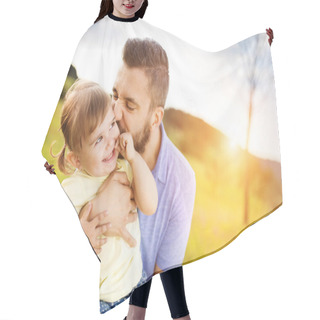 Personality  Father And Daughter Hair Cutting Cape