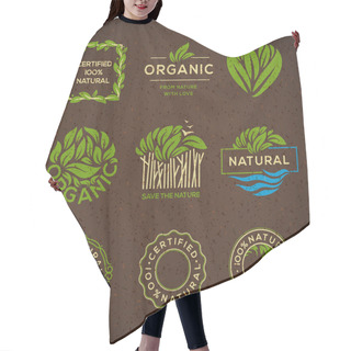 Personality  Organic Food Labels And Elements Hair Cutting Cape